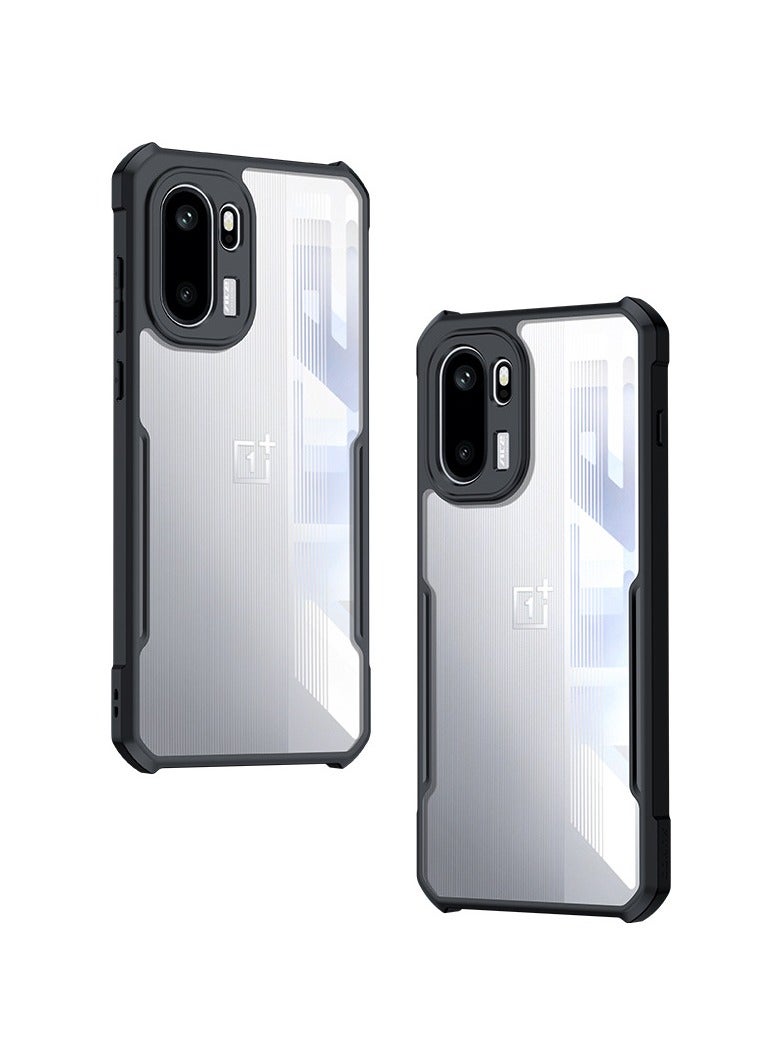 Case Compatible with OnePlus Ace 6, TPU+PC Shockproof Bumper Transparent Back Cover - Precision Camera Hole Protection - Image 1